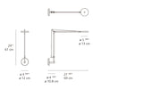Demetra Swingarm Wall Sconce wall / ceiling lamps Artemide 