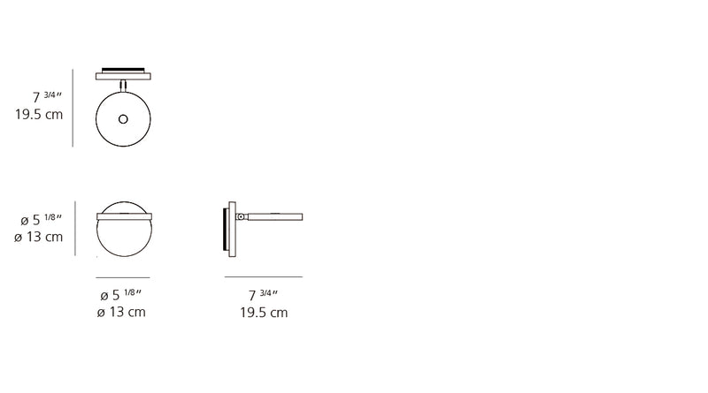 Demetra Wall Spot Light wall / ceiling lamps Artemide 