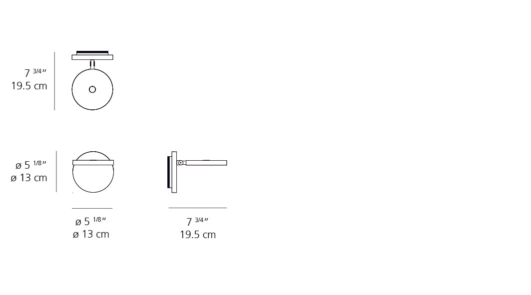 Demetra Wall Spot Light wall / ceiling lamps Artemide 