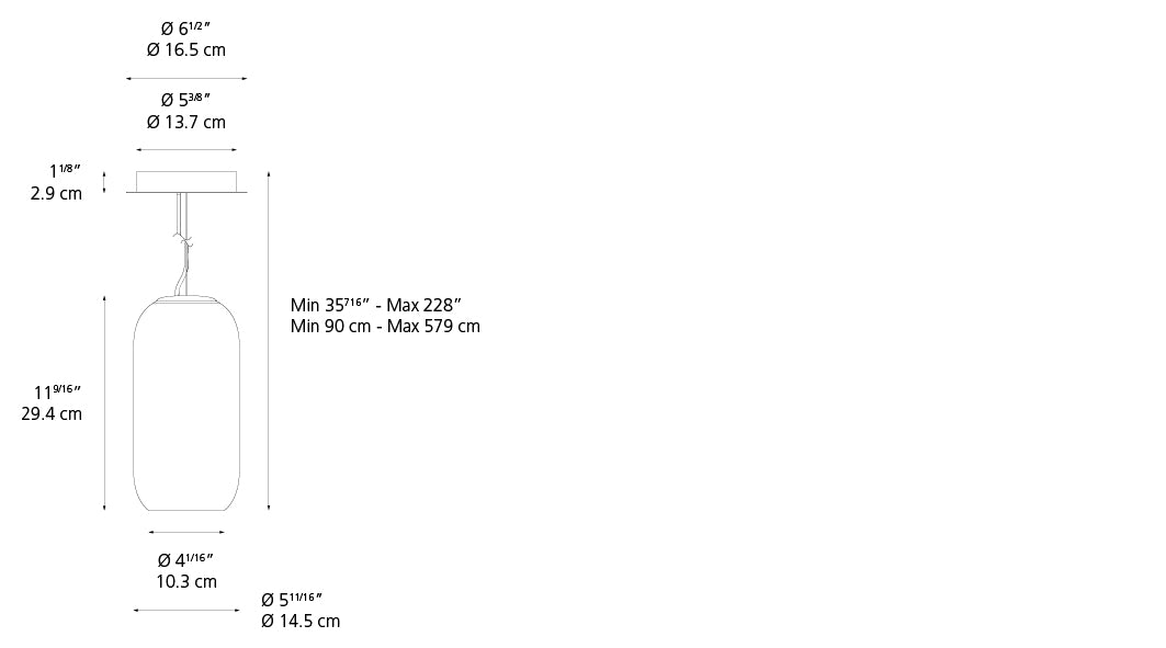 Gople Mini Supension Extended Length Pendant Lights Artemide 