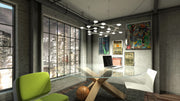 Led Net Circle Suspension hanging lamps Artemide 