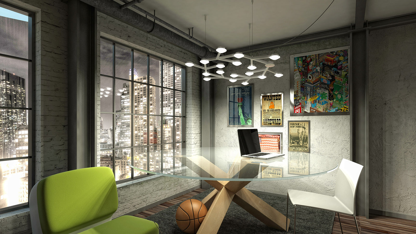 Led Net Circle Suspension hanging lamps Artemide 