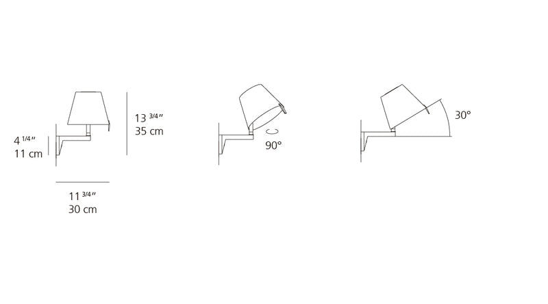 Melampo Mini Wall Lamp wall / ceiling lamps Artemide 