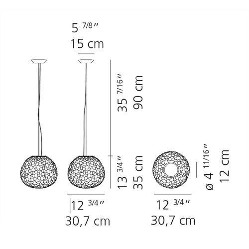 Meteorite Suspension Light ceiling lights Artemide 