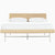 Nelson Thin Edge Bed - H Frame Legs Beds herman miller Full Size Natural Cane Headboard White Ash Frame Finish