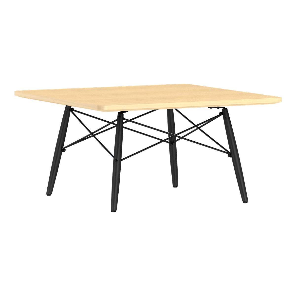 Eames Square Dowel Leg Coffee Table Coffee Tables herman miller White Ash Ebony +$30.00 Black