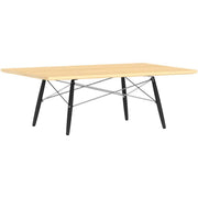 Eames Rectangular Dowel Leg Coffee Table Coffee Tables herman miller White Ash Ebony +$30.00 Chrome +$15.00