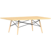 Eames Rectangular Dowel Leg Coffee Table Coffee Tables herman miller White Ash Natural Maple Black