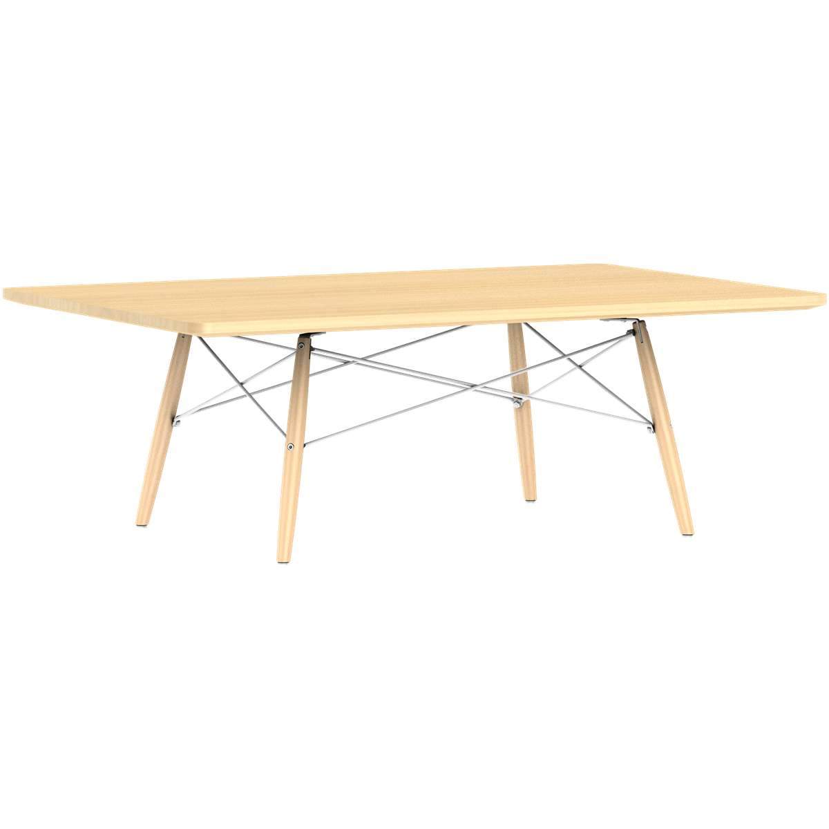 Eames Rectangular Dowel Leg Coffee Table Coffee Tables herman miller White Ash Natural Maple White