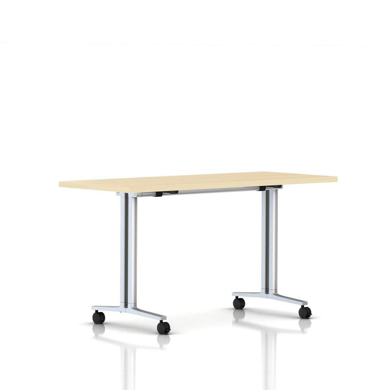 Everywhere Flip-Top Table Desk's herman miller 60-inches Wide - Add $31.00 Clear on Ash Metallic Silver