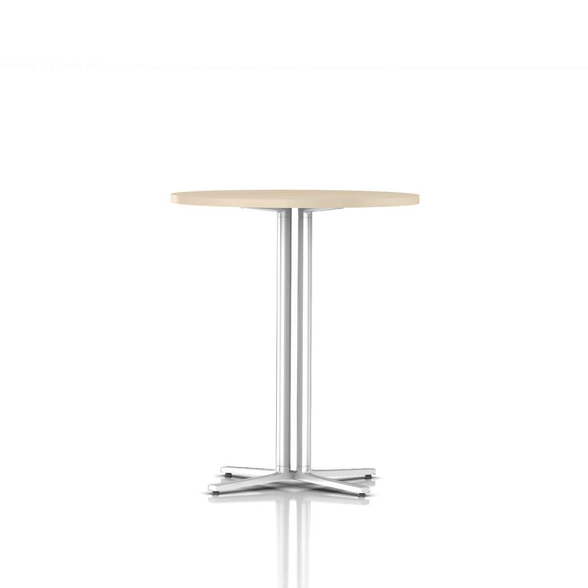 Everywhere Standing Height Table Dining Tables herman miller Clear on Ash White 