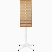 Nelson Miniature Chest 9 Drawer With Pedestal storage herman miller White Ash +$120.00 Studio White Polished Aluminum +$40.00
