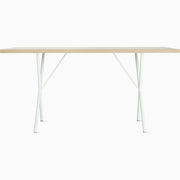 Nelson X-Leg Table with Veneer Top Dining Tables herman miller 