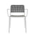 Audrey Armchair Side/Dining Kartell White Painted Frame/Black Seat & Back 