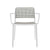 Audrey Armchair Side/Dining Kartell White Painted Frame/Light grey Seat & Back 