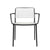 Audrey Armchair Side/Dining Kartell Black Painted Frame/White Seat & Back 