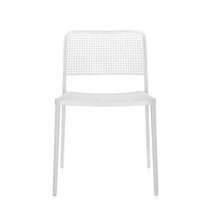 Audrey Side Chair Side/Dining Kartell White Painted Frame/White Seat & Back 