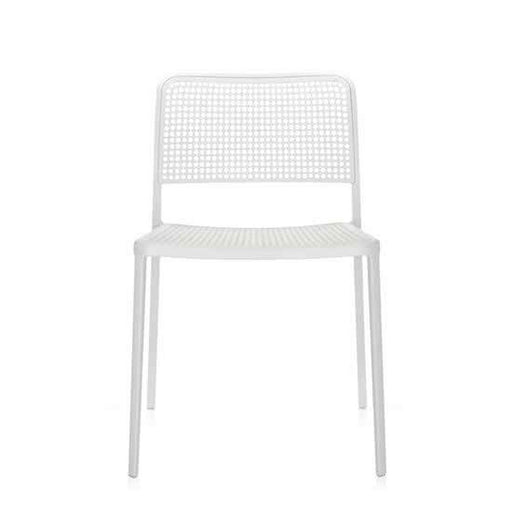 Audrey Side Chair Side/Dining Kartell White Painted Frame/White Seat & Back 