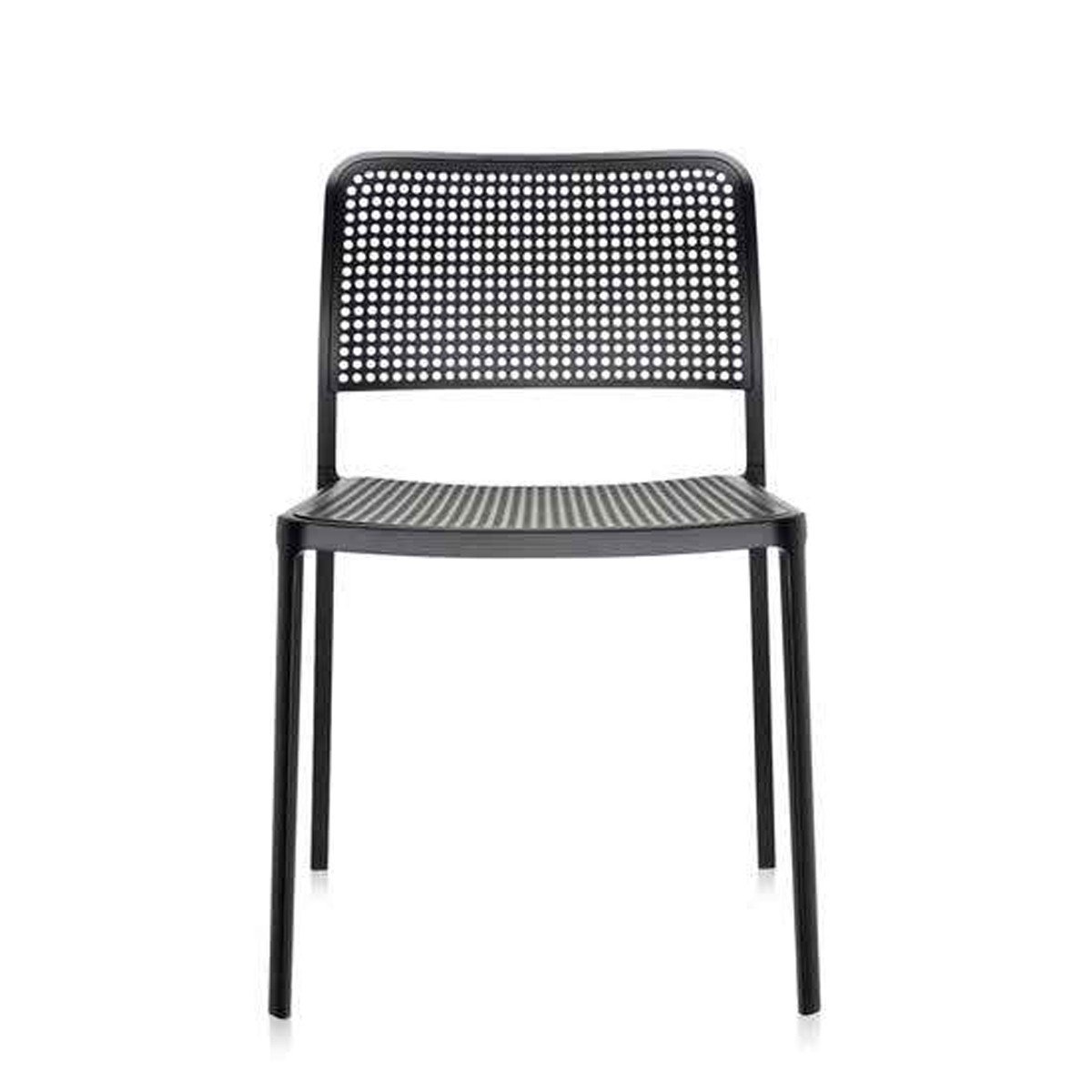 Audrey Side Chair Side/Dining Kartell Black Painted Frame/Black Seat & Back 