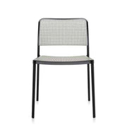 Audrey Side Chair Side/Dining Kartell Black Painted Frame/Light Grey Seat & Back 