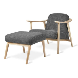 Baltic Chair & Ottoman Chairs Gus Modern Andorra Pewter Ash Natural 