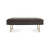 Bank Bench Benches BluDot Brass Mink Velvet 