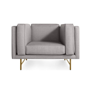Bank Lounge Chair lounge chair BluDot Vern Grey Brass 