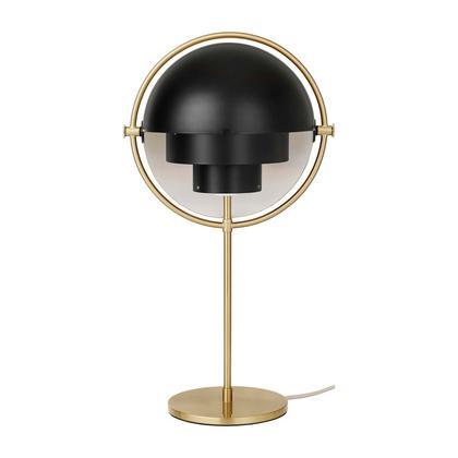 Multi-Lite Table Lamp Table Lamps Gubi Brass Base / Black Semi Matt 