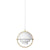 Multi-Lite Pendant Light- Small hanging lamps Gubi Brass Base/White Semi Matt 