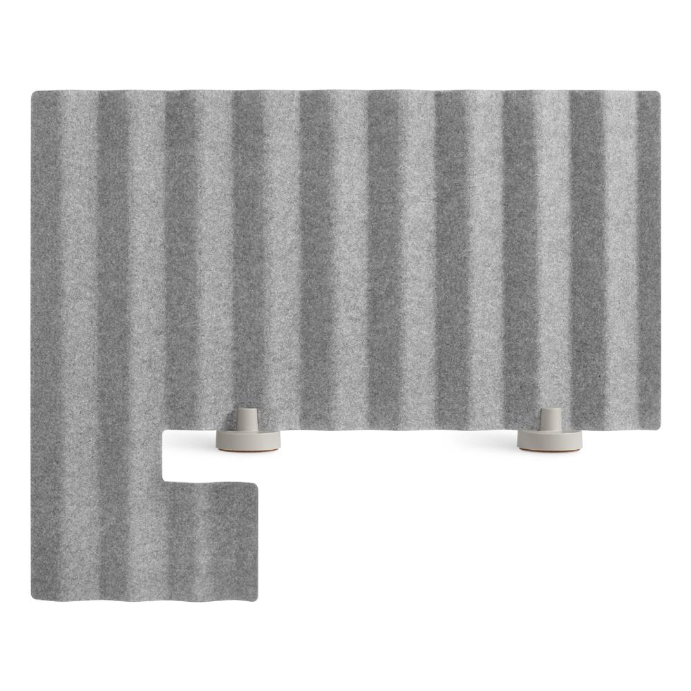 Basis 33" Overhang Privacy Panel Accessories BluDot Basis Light Grey 