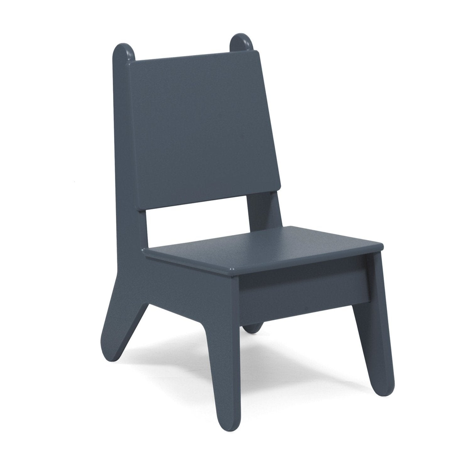 BBO2 Kids Plastic Outdoor Chair kids Loll Designs Charcoal Grey 