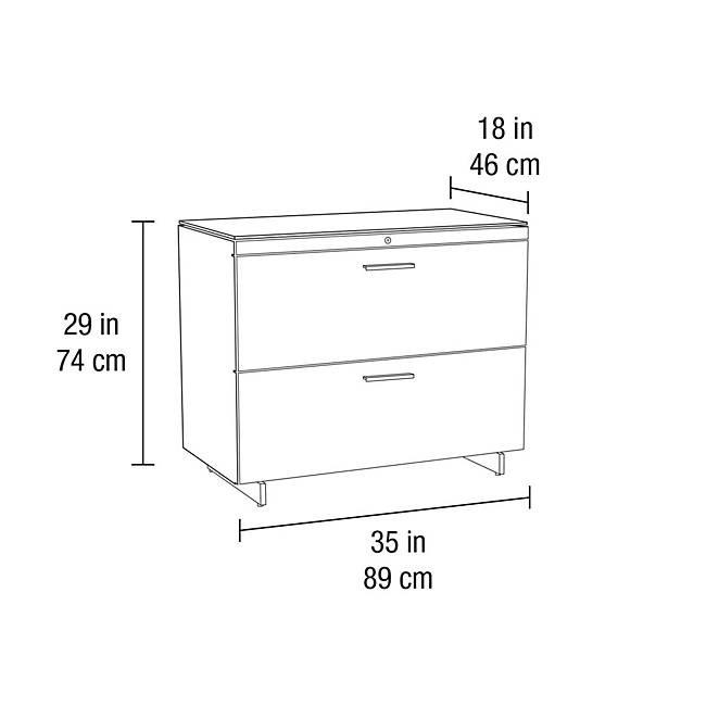 Centro Lateral File Cabinet 6416 storage BDI 