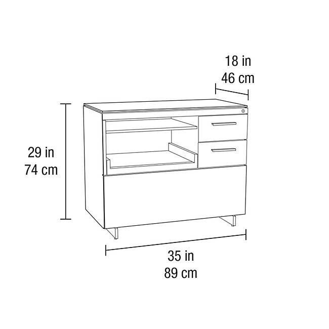 Centro Multi-Function Cabinet 6417 storage BDI 