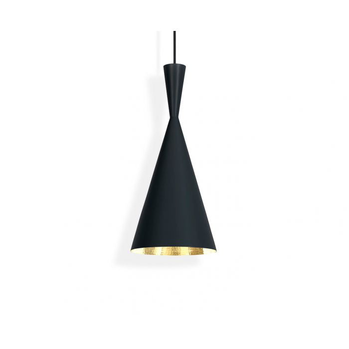 Beat LED Tall Pendant Light hanging lamps Tom Dixon Matt Black 