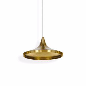Beat Light Wide hanging lamps Tom Dixon Brushed brass 