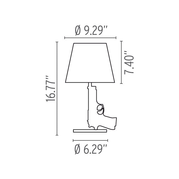 Bedside Gun Lamp Table Lamps Flos 