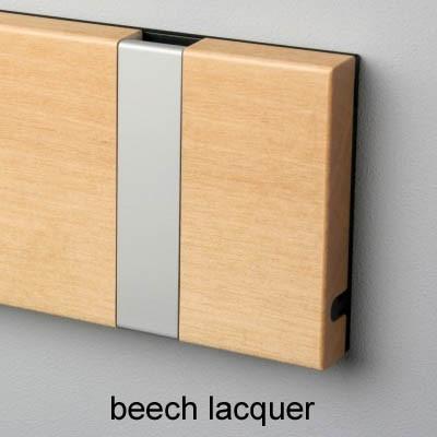 Knax Horizontal Wood Coat Hook Loca beech lacquer