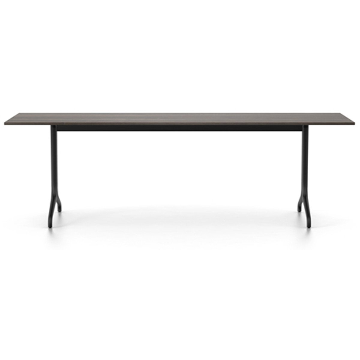 Belleville Rectangular Table Dining Tables Vitra 94.5" L x 31.5" - solid smoked oak top oiled 