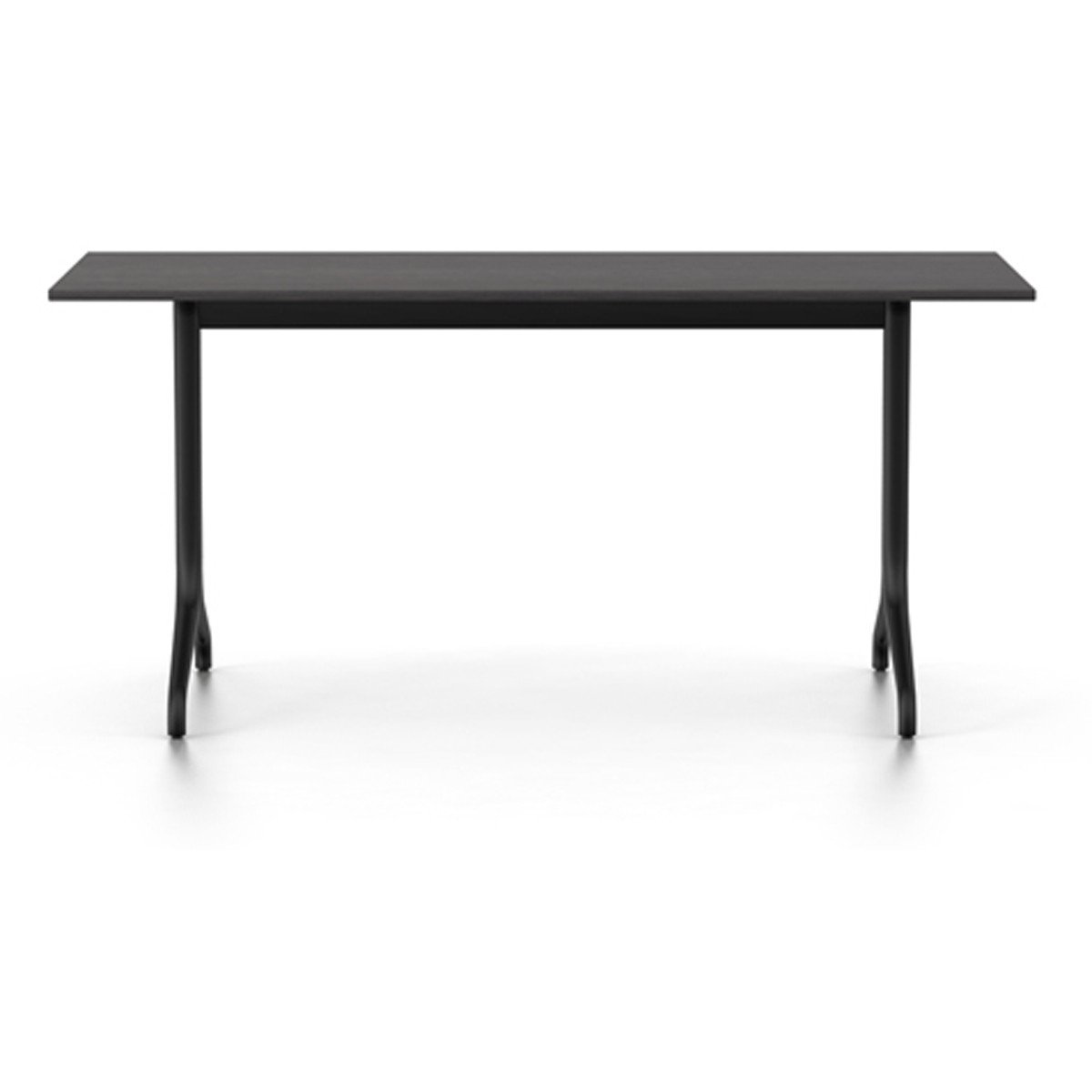 Belleville Rectangular Table Dining Tables Vitra 63" L x 29.5" - dark oak veneer top - indoor 