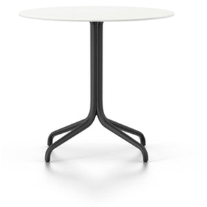 Belleville Round Table Dining Tables Vitra Solid Core Material White - Outdoor 