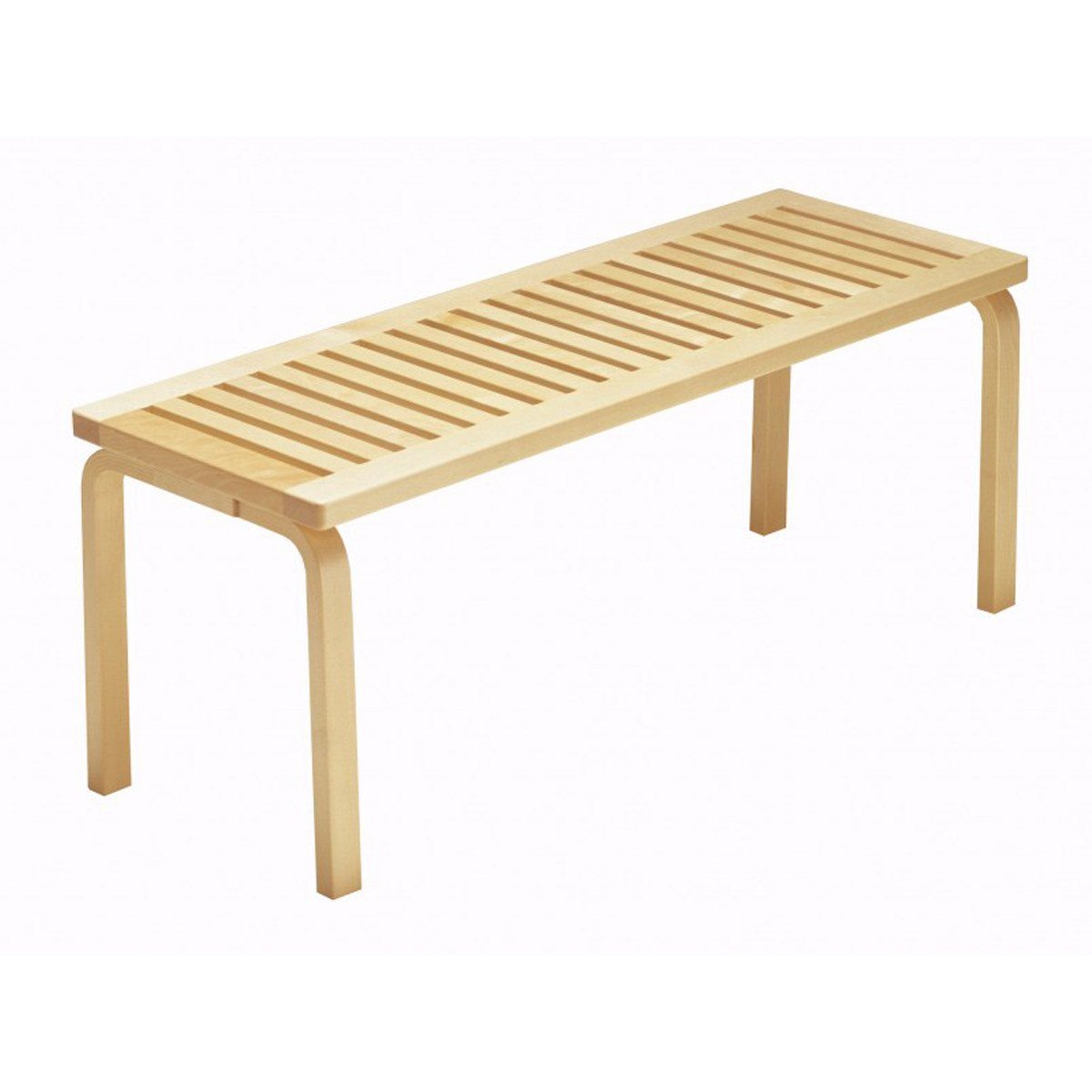 Bench 153A Benches Artek 153A: 44.25" L - Natural Birch Lacquer + $160.00 