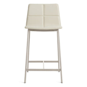 Between Us Counter Stool Stools BluDot Cream Leather 