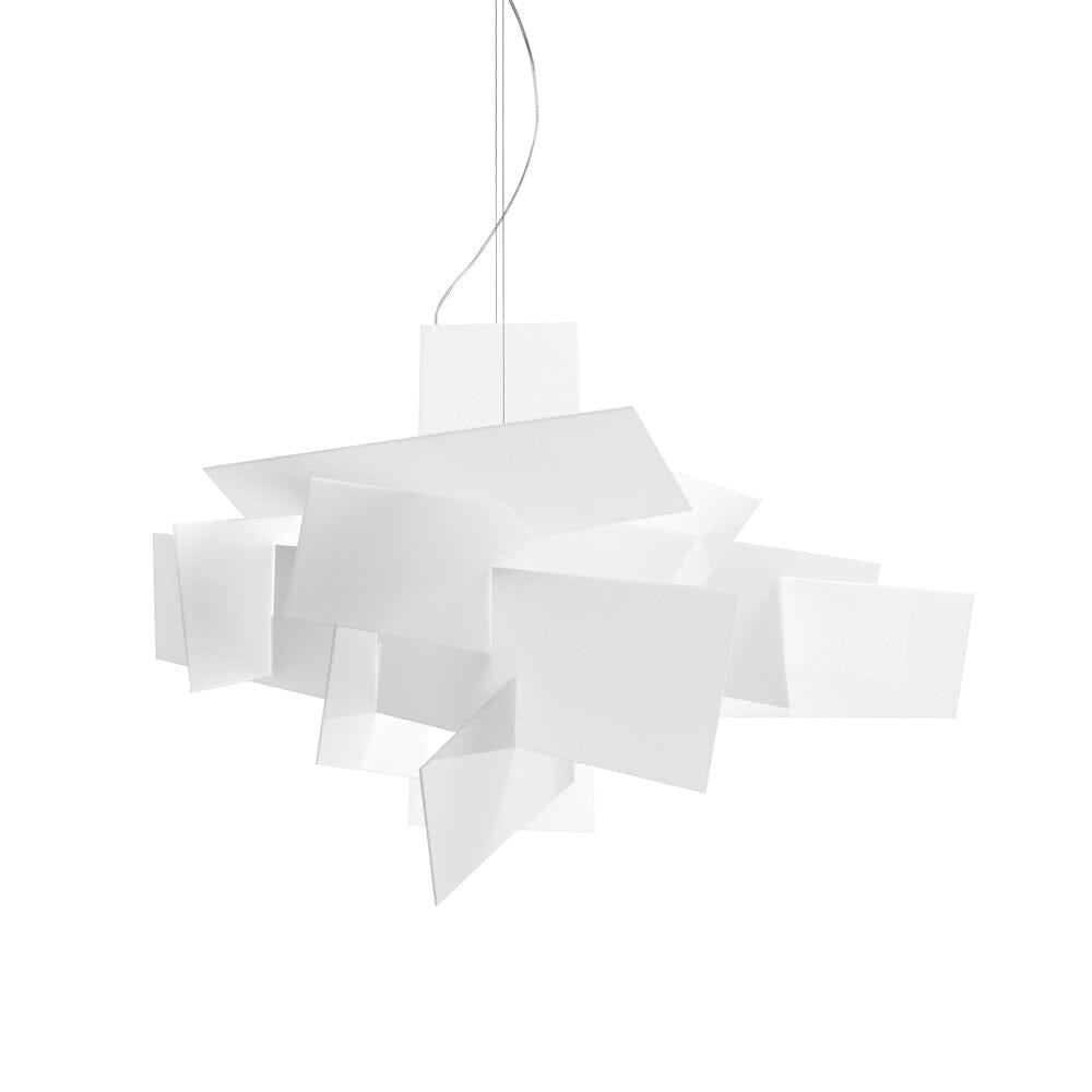 Big Bang Suspension Lamp suspension lamps Foscarini Big bang large led - white - 177" cable 