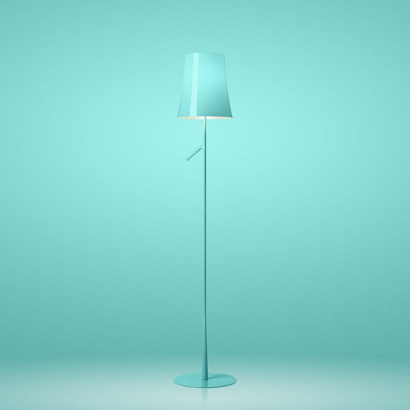 Birdie Floor Lamp Floor Lamps Foscarini On/Off Turquoise 