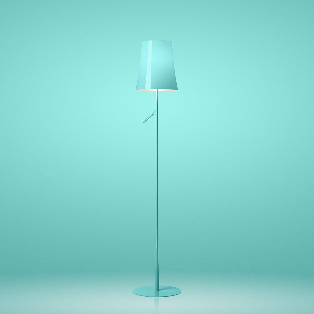 Birdie Floor Lamp Floor Lamps Foscarini On/Off Turquoise 