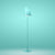 Birdie Floor Lamp Floor Lamps Foscarini On/Off Turquoise 