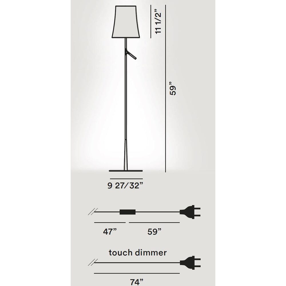 Birdie Floor Lamp Floor Lamps Foscarini 