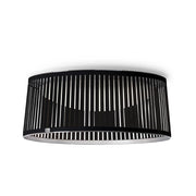 Solis Drum Flush Ceiling Lamp Ceiling lamp Pablo Black 24" 