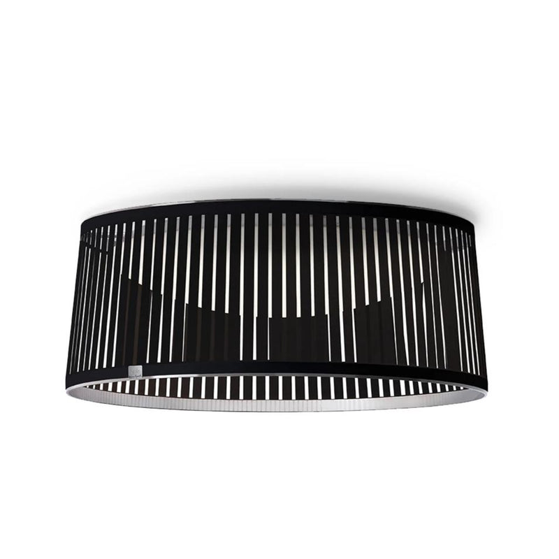 Solis Drum Flush Ceiling Lamp Ceiling lamp Pablo Black 24" 