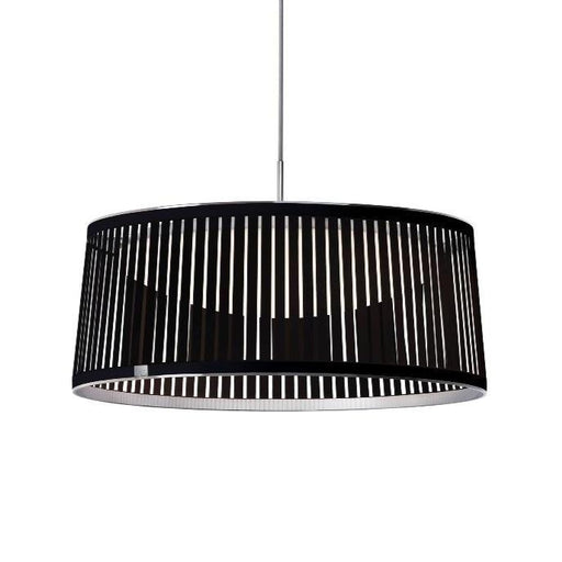 Solis Drum Led Suspension Lamp suspension lamps Pablo Black 24" 